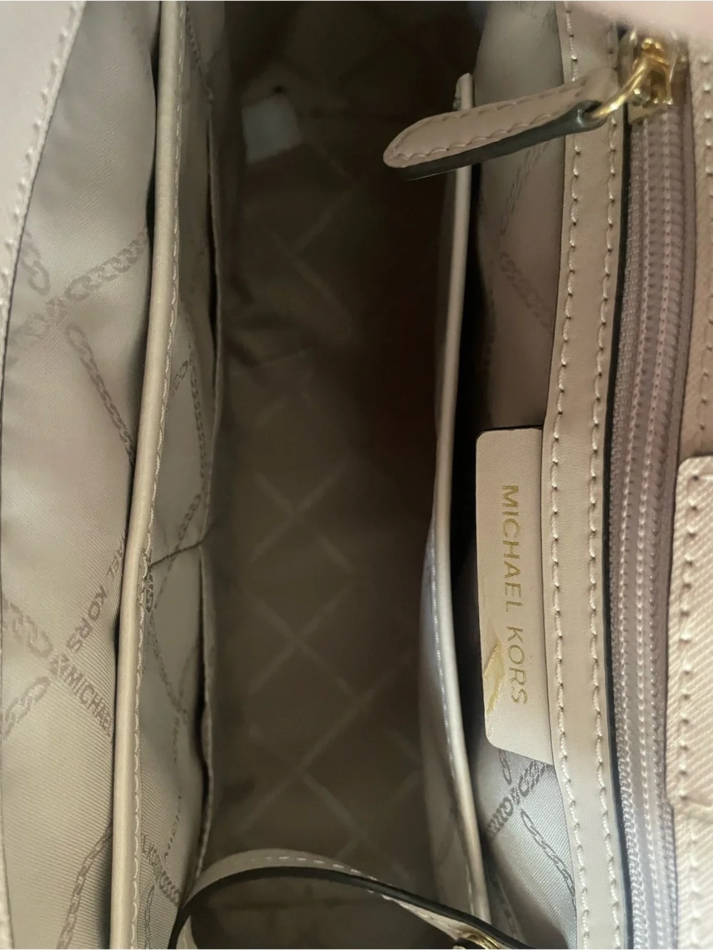Michael Kors Adrienne Large Saffiano Leather Satchel